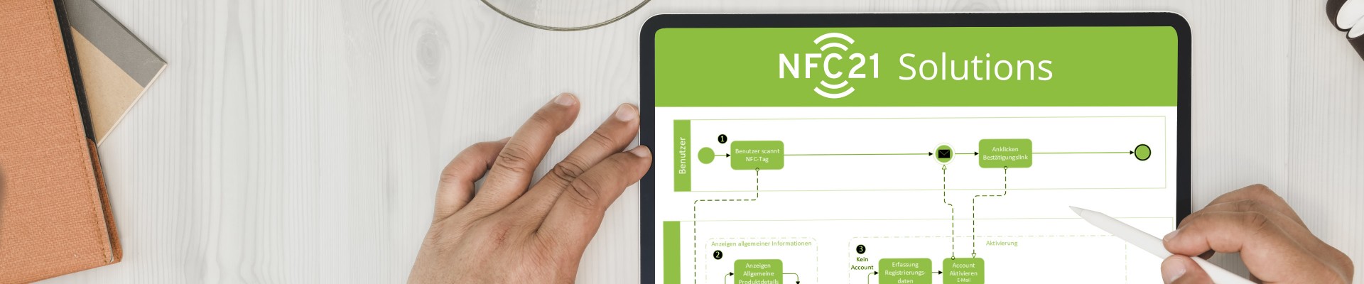 Typische Materialien für NFC-Tags